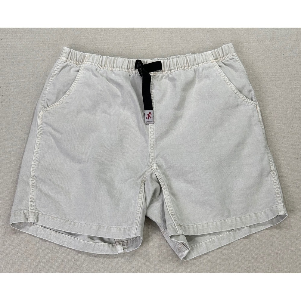 Gramicci Vintage G Series Men's M Stone Beige Hiking Climbing Shorts Belted